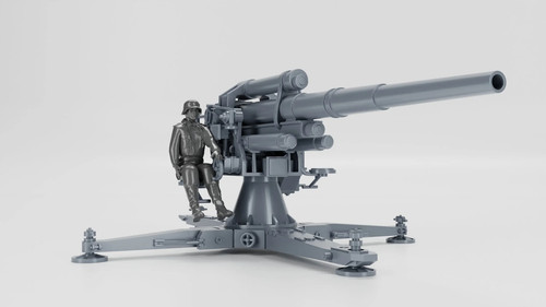 Wwii german anti aircraft - german, gun