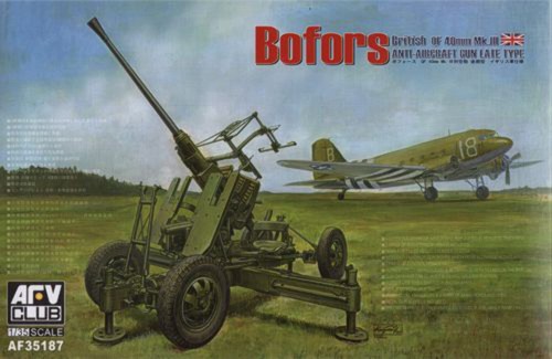 Afv club af35187 bofors - afv, 1:35